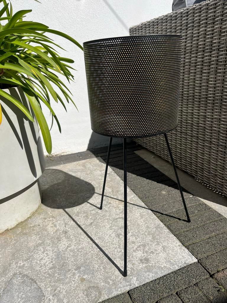 Stijlvolle Plantenstandaard Zwart met Goud, Tuin en Terras, Ophalen, Minder dan 60 cm, Rond, Zo goed als nieuw