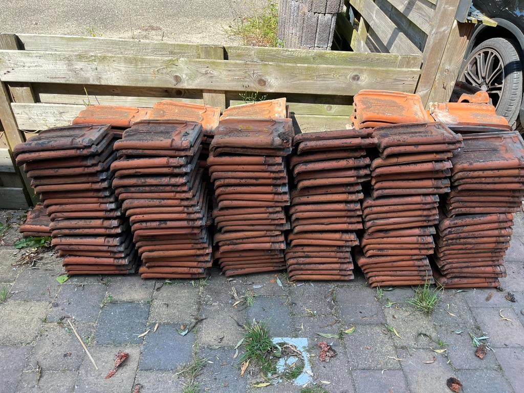 Kruispannen boulet pan dakpan kruispan O & Z, Ophalen, Steen of Klei, Zo goed als nieuw, 15 m² of meer