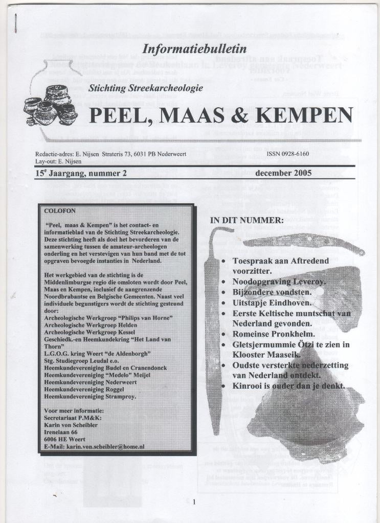 Informatiebulletin Peel, Maas & Kempen (TS 2), Ophalen of Verzenden, Gelezen
