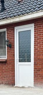 Kunststof kozijn met deur - Wit, Doe-het-zelf en Verbouw, Deuren en Horren, Ophalen, Kunststof, Gebruikt, 80 tot 100 cm