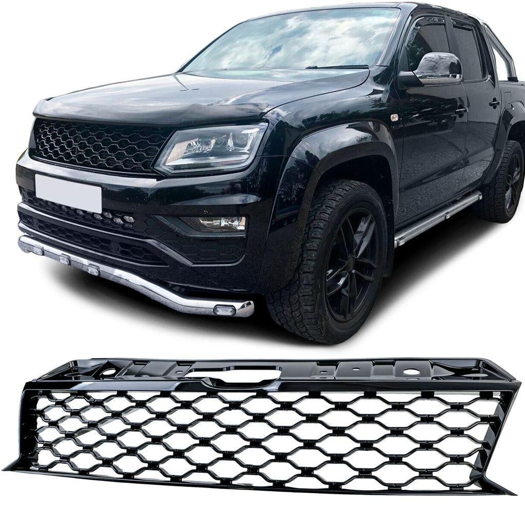 Grill Geschikt Voor Volkswagen Amarok Glans Zwart Honingraat