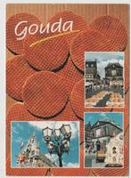 Gouda 3 luik en Goudse Stroopwafels Gelopen 1999 met zegel, Verzamelen, Verzenden, 1980 tot heden, Gelopen, Zuid-Holland