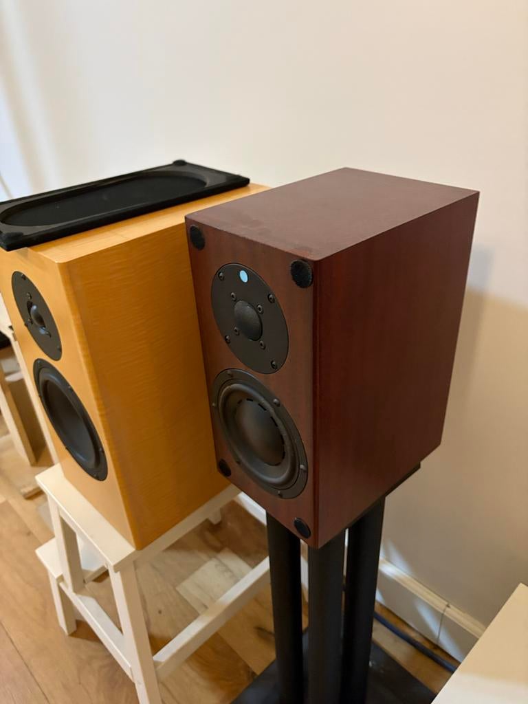 TOTEM Model One High-End Boekenplank Luidsprekers, Audio, Tv en Foto, Luidsprekers, Gebruikt, 60 tot 120 watt, Front, Rear of Stereo speakers