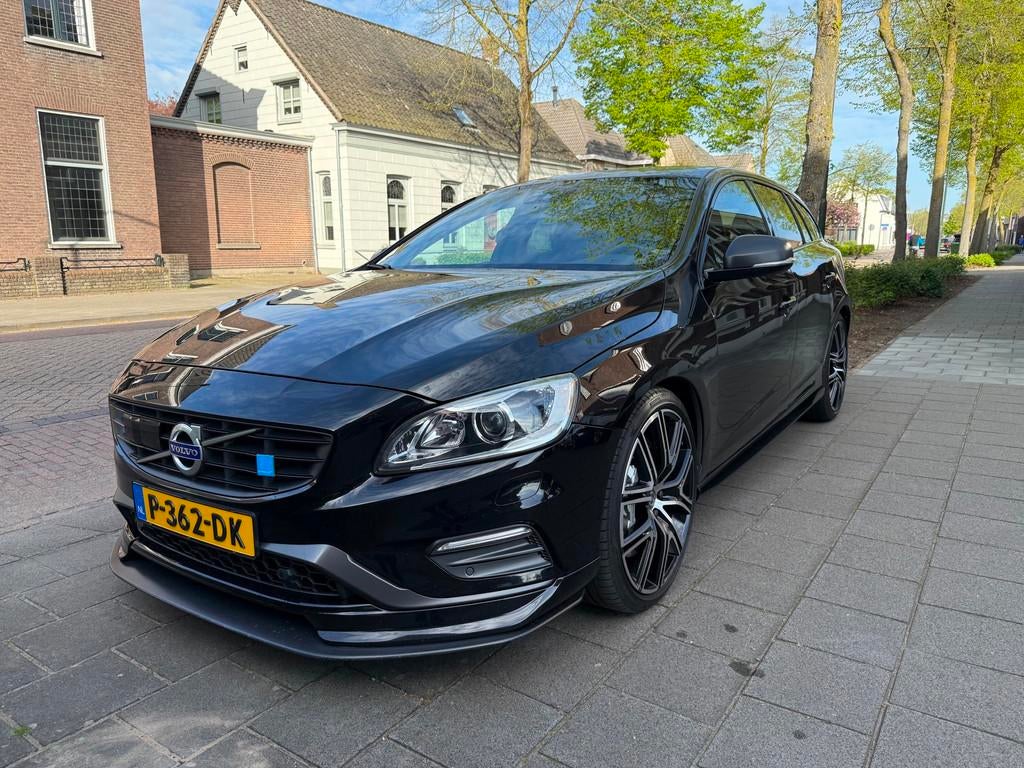 Volvo V60 2.0 T6 AWD Polestar UNIEK ENIGE TE KOOP IN NL ENGI, Auto's, Automaat, Gebruikt, 4 cilinders, Zwart