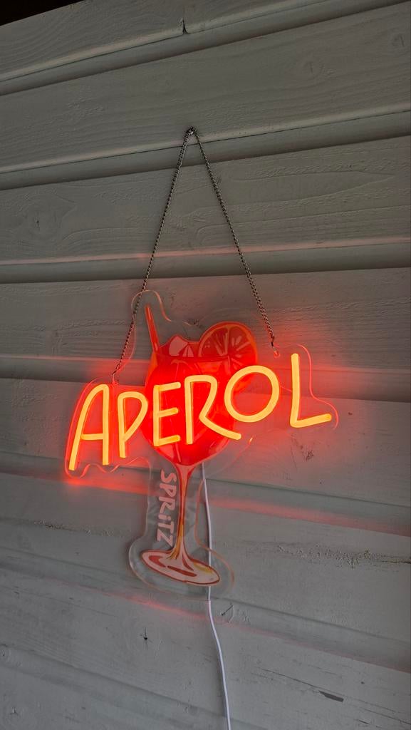 Aperol spritz neon lichtreclame, Ophalen of Verzenden, Nieuw