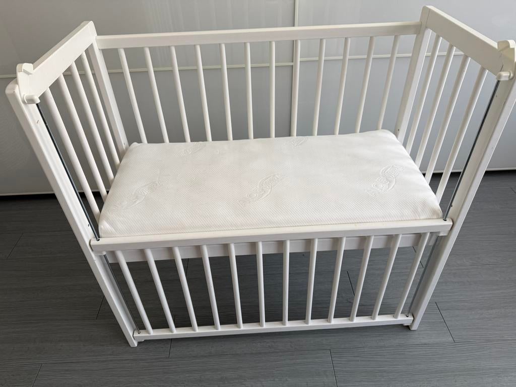 Petit Amelie cosleeper + matras + Aerosleep + beddengoed, Ophalen, Gebruikt, Wieg