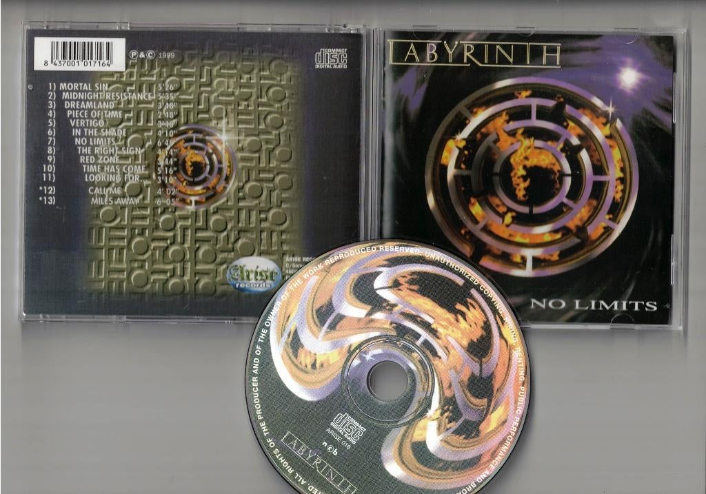 LABYRINTH CD No Limits, Ophalen of Verzenden, Zo goed als nieuw, Poprock