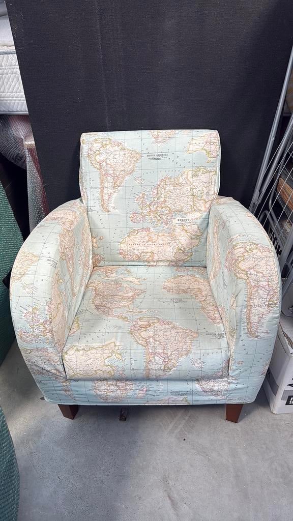 Refurbished wereld lounge stoel 2x!, Ophalen, Zo goed als nieuw, 75 tot 100 cm