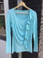 Shirt lange mouw maat 40 Julien Le Roy blauw/groen, Maat 38/40 (M), Blauw, Julien de Roy, Ophalen of Verzenden