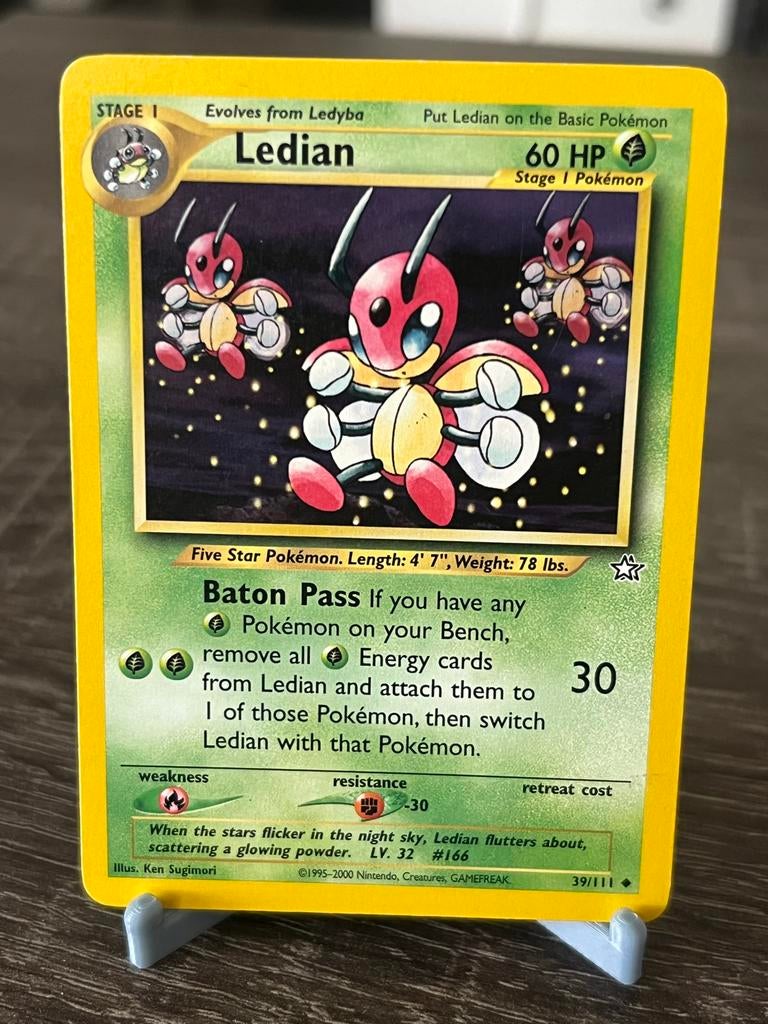 Ledian (39/111) - Neo Genesis - EX, Ophalen of Verzenden, Gebruikt, Losse kaart