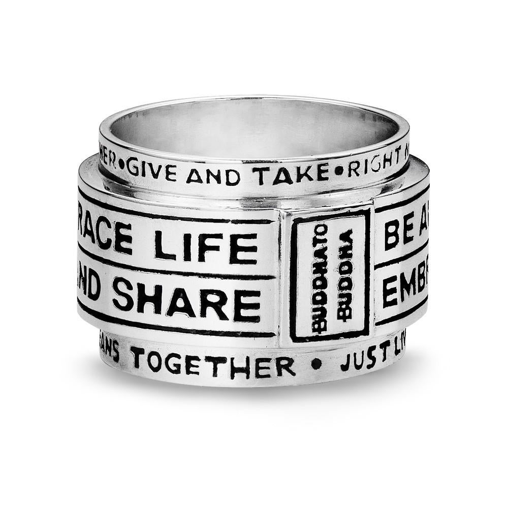 BUDDHA TO BUDDHA RING TYPE 218 MARGRETH RING SILVER € 89,95, Nieuw, Ophalen of Verzenden, 17 tot 18, Dame of Heer