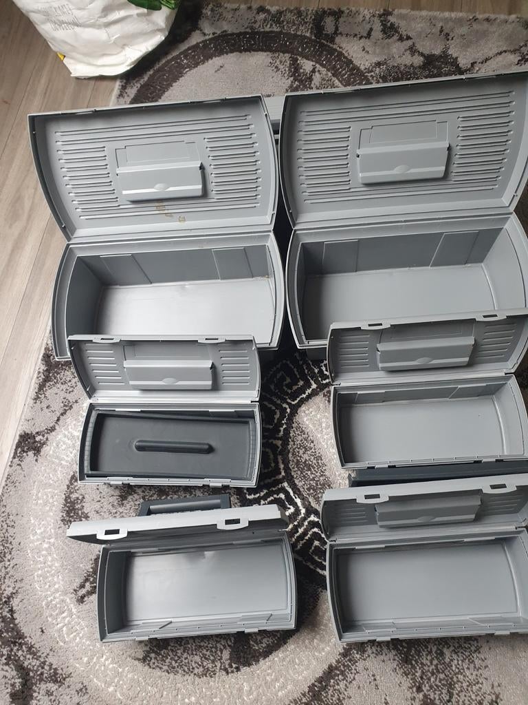 Partij hobby/gereedschapskisten - diverse maten, Ophalen of Verzenden