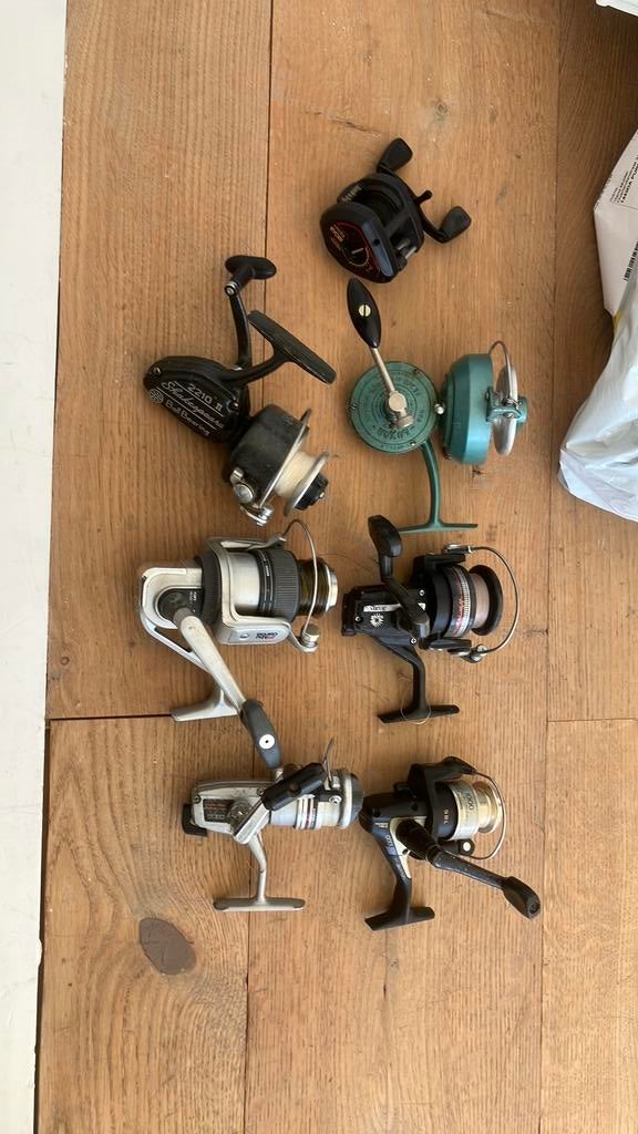 Diverse old scool molens abu Shakespeare pezon shimano, Ophalen, Molen