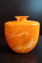 Vintage art deco vaas Paris frans gallery oranje mandarijn, Huis en Inrichting, Ophalen of Verzenden, Oranje, Aardewerk of Porselein