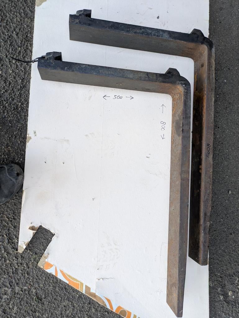 Heftruck lepels (verkort), Doe-het-zelf en Verbouw, Ophalen, Gebruikt