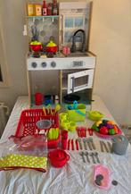 Speelgoedkeuken met veel accessoires - Gebruikt, Ophalen of Verzenden, Gebruikt, Kunststof, Speelkeuken