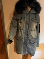 SHINE N DANCE spijker parka met bont maat S origineel ZGAN, SHINE N DANCE, Blauw, R, T