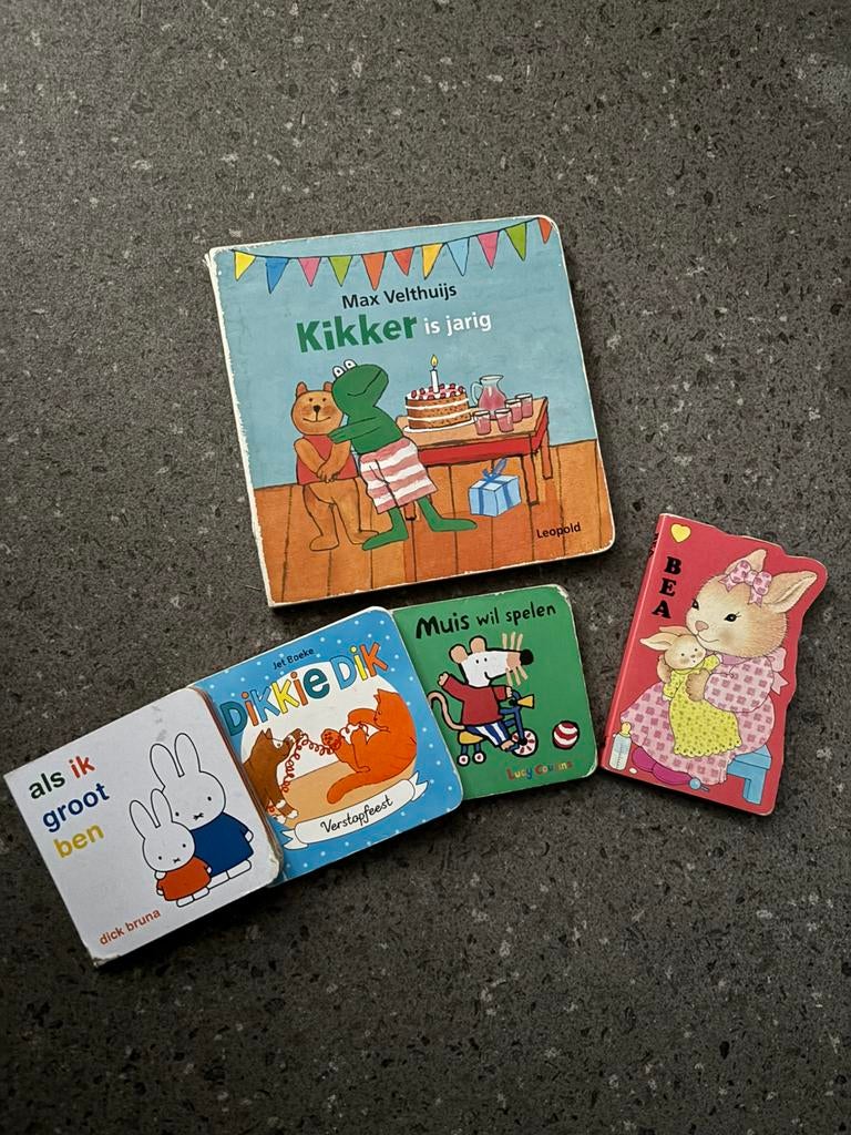 5 boekjes kinderboekjes nijntje dikkie dik kikker miis, Boeken, Kinderboeken | Baby's en Peuters, Ophalen of Verzenden