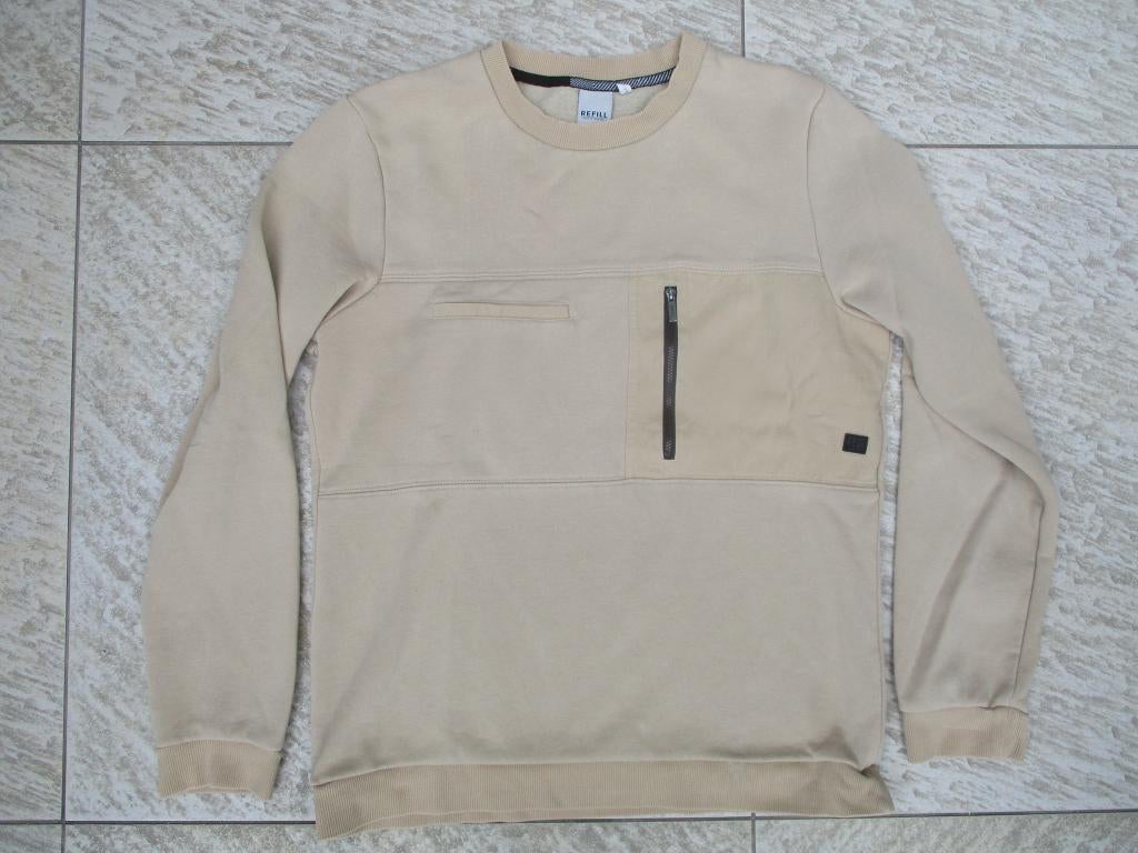 Refill sweater trui beige maat L truitje, Maat 52/54 (L), Beige, Refill, Ophalen of Verzenden