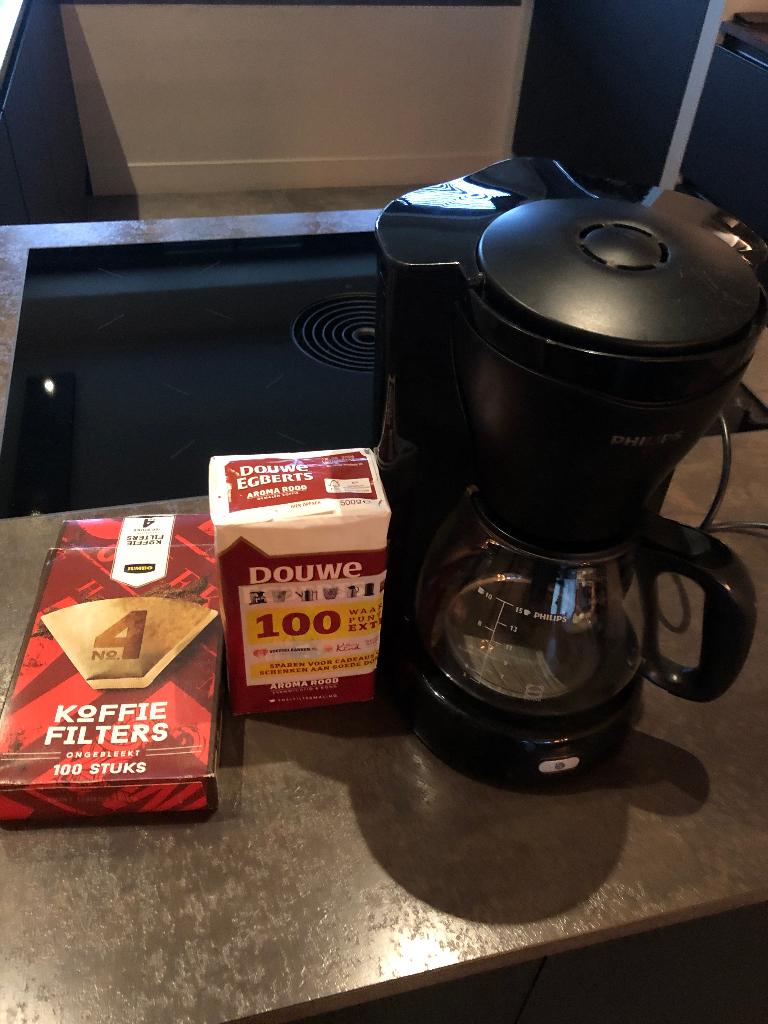 Koffiezetapparaat, Witgoed en Apparatuur, Koffiezetapparaten, Ophalen of Verzenden, Gebruikt, Koffiemachine, Gemalen koffie
