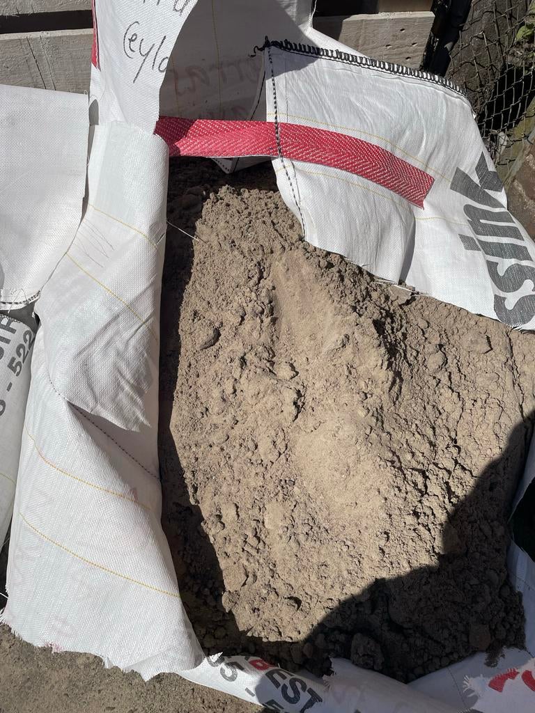 Zand in big bag - Ophoogzand / Straatzand, Tuin en Terras, Zand, Ophalen, Gebruikt, Straatzand