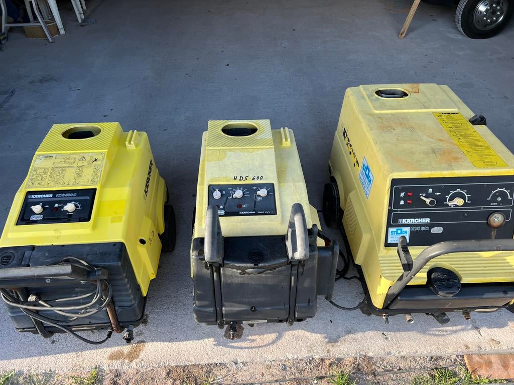 3 professionele Kärcher HDS met heet water, Ophalen of Verzenden, Zo goed als nieuw, Elektrisch