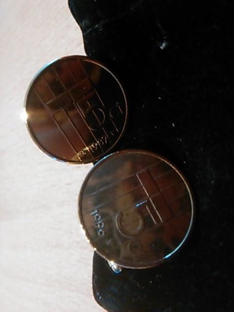 manchetknopen van stuivers, Ophalen, Zo goed als nieuw, Overige materialen