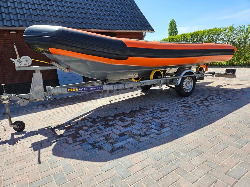 Zodiac 550 SMRN Professional, Watersport en Boten, Rubberboten, Ophalen, 70 tot 120 pk, Zodiac, Benzine