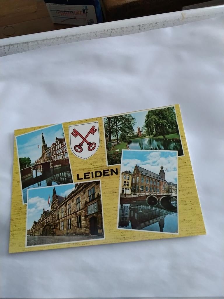 LEIDEN. 4 afbeeldingen, Verzamelen, Ophalen of Verzenden, Voor 1920, Zuid-Holland