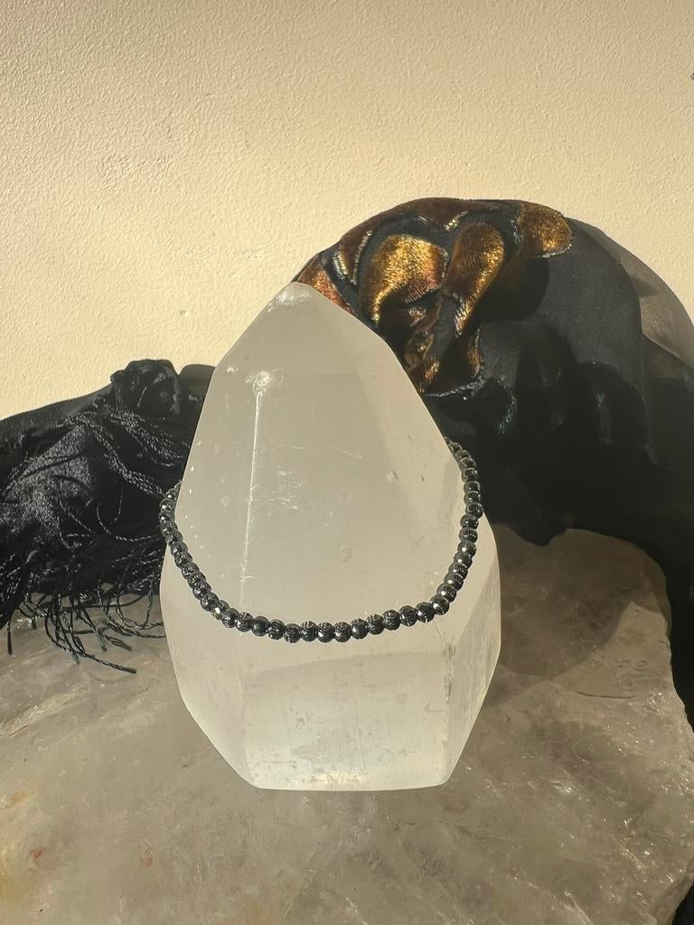 Sterling zilver 925 black rhodium topkado uniek, Ophalen of Verzenden, Nieuw, Zilver