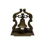 Grote messing scheepsbel met dolfijnen, Antiek en Kunst, Antiek | Koper en Brons, Ophalen of Verzenden