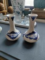 Handpainted Delft blue color vaasjes delftsblauw, Antiek en Kunst, Ophalen