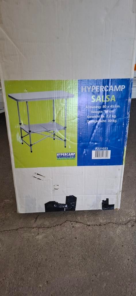 Hypercamp Kooktafeltje, Caravans en Kamperen, Kampeeraccessoires, Ophalen, Zo goed als nieuw