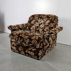 Vintage flower power fauteuil, Gebruikt, Vintage, 75 tot 100 cm, Ophalen of Verzenden