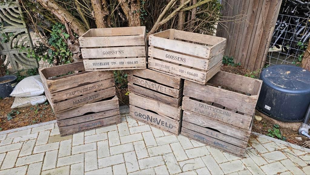 Fruit kisten 8 stuks Fruitkist krat, Ophalen, 50 tot 100 cm, Minder dan 50 cm, Minder dan 50 cm