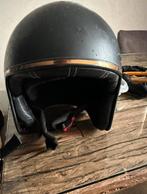 Scooterhelm + Kettingslot en Overige Sloten, Complete Set, Fietsen en Brommers, Brommerhelmen, Ophalen, Gebruikt, Medium, Onbekend