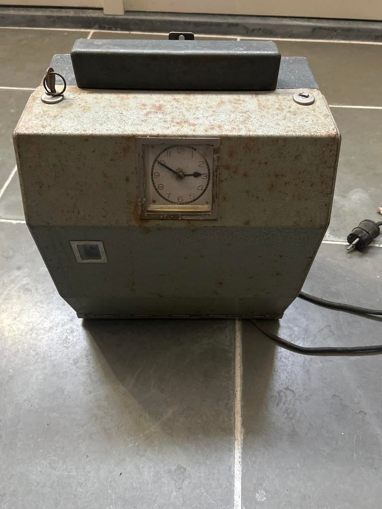 Vintage Prikklok - Tijdregistratie Systeem, Ophalen