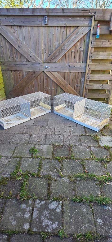 Italiaanse draadkooien 120 cm, Dieren en Toebehoren, Vogels | Hokken en Kooien, Ophalen, Zo goed als nieuw, Metaal, Broedkooi of Kweekkooi