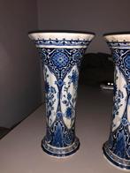 Antieke Delfts Blauwe Vazen van Boch, Antiek en Kunst, Ophalen