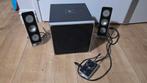 logitech Z4 2.1 speakerset, Computers en Software, Pc speakers, Ophalen, Gebruikt, Audiokanaal 2.1, Logitech