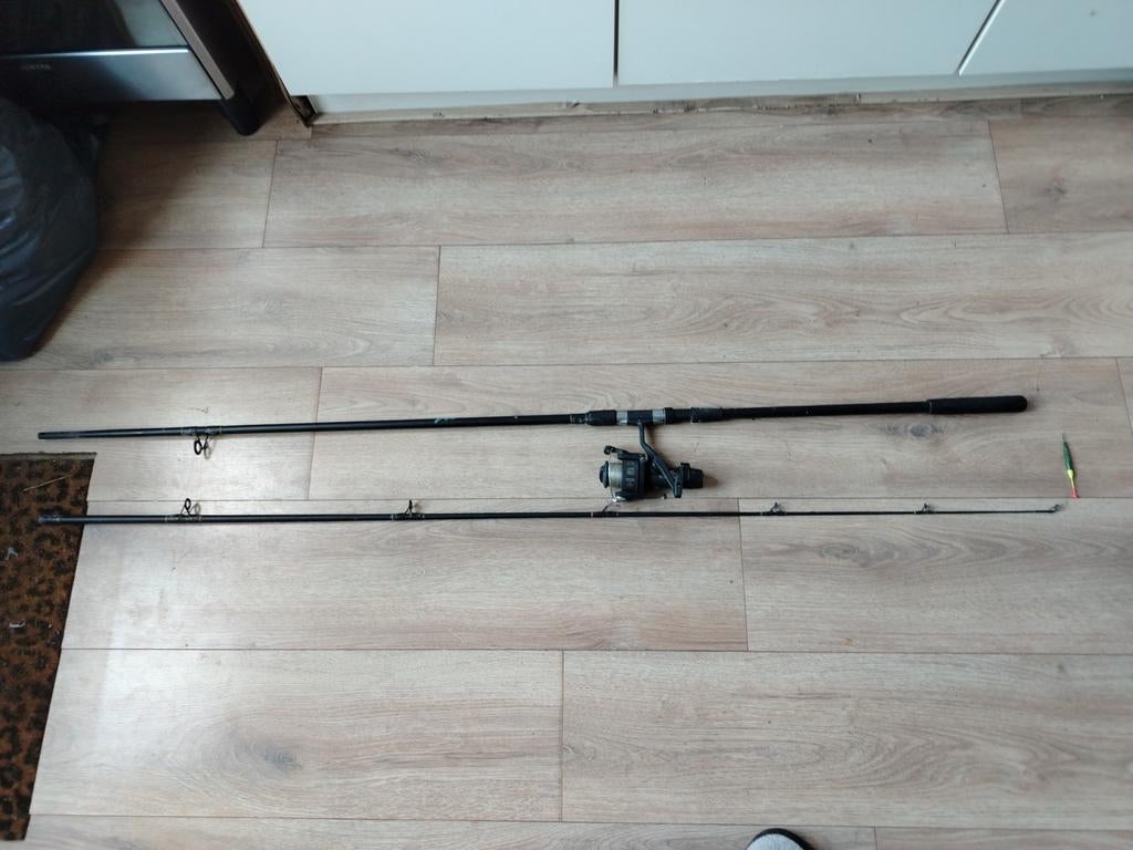 Shakespeare Black Carp 1850H-335 Werphengel met Molen, Ophalen of Verzenden