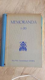Set 21x ANWB Verkeersmemoranda (1952-1959) + Originele Map, Ophalen of Verzenden, Gebruikt