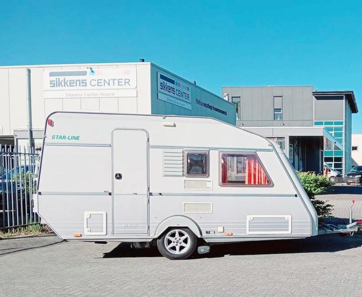 Kip caravan type Starline 41TTZ, Caravans en Kamperen, Caravans, Particulier, tot en met 4, 750 - 1000 kg, Treinzit, Kip, Omvormbare zithoek