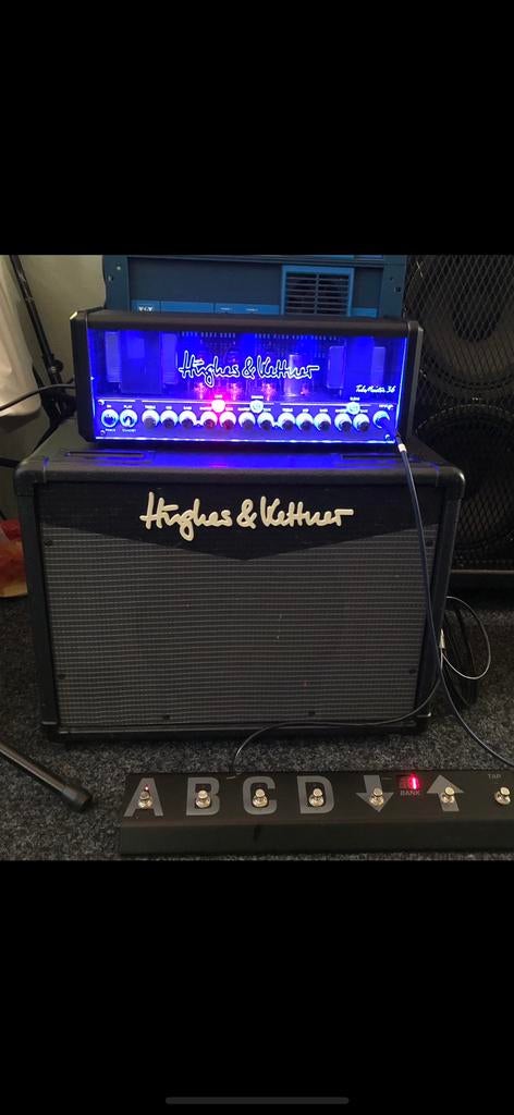 Hughes & Kettner TubeMeister 36 amp en cabinet, Ophalen of Verzenden, Zo goed als nieuw