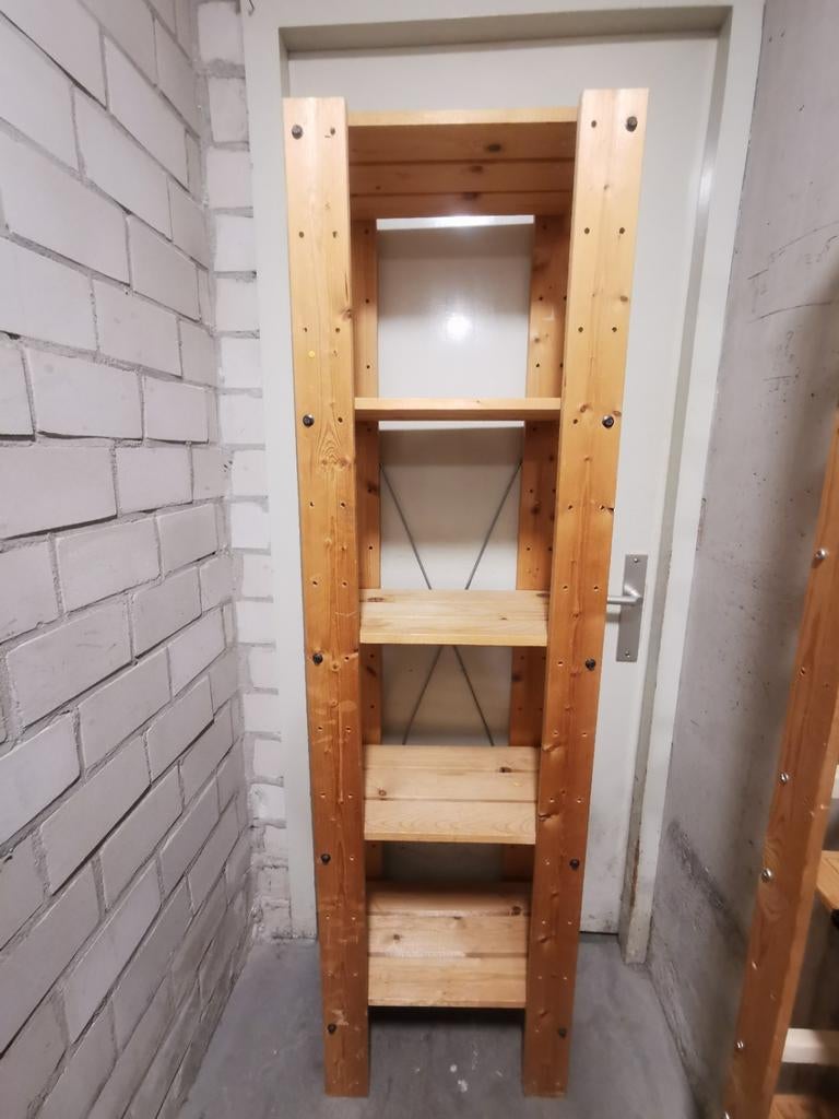 Houten opbergrek / stellingkast (170x50cm), Huis en Inrichting, Kasten | Stellingkasten, Ophalen of Verzenden, Gebruikt