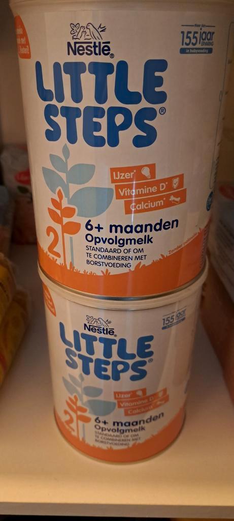 2 blikken Nestlé Little Steps 2 opvolgmelk vanaf 6 maanden, Kinderen en Baby's, Babyvoeding en Toebehoren, Ophalen of Verzenden