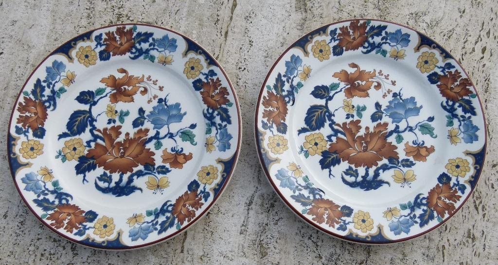 Franciscan Dessert Borden 17 cm 2 x Mandalay en 2 x Kismet, Nieuw, Ophalen of Verzenden, Bord(en), Wedgwood