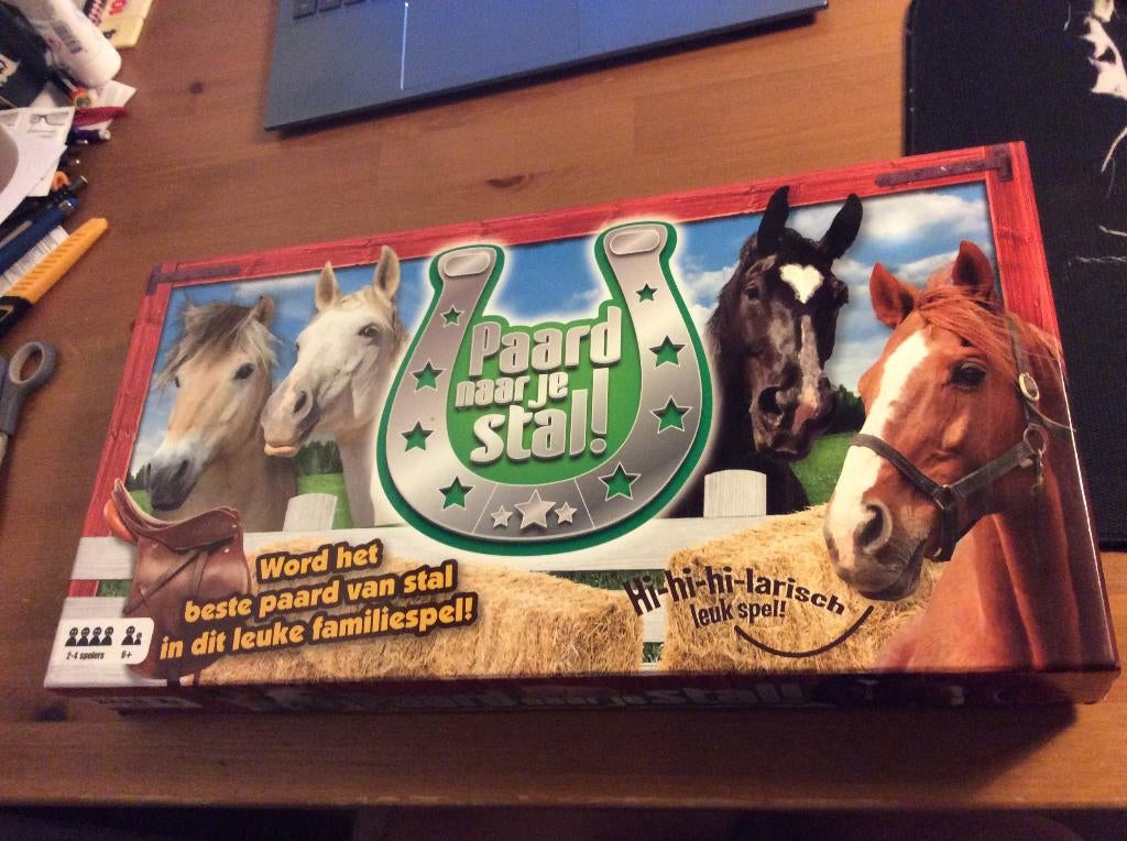 Paard naar je Stal, bordspel (mist 1 kaart), Hobby en Vrije tijd, Gezelschapsspellen | Bordspellen, Een of twee spelers, Ophalen of Verzenden