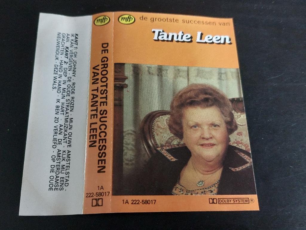 TANTE LEEN - DE GROOTSTE SUCCESSEN VAN (MC), Cd's en Dvd's, Cassettebandjes, Zo goed als nieuw, Origineel, Nederlandstalig, 1 bandje