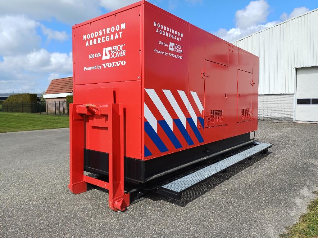 Noodstroomaggregaat 500 kVA - Volvo Penta – Leroy Somer, Ophalen, Gebruikt, Dieselolie, Geluidgedempt